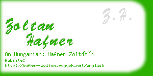 zoltan hafner business card